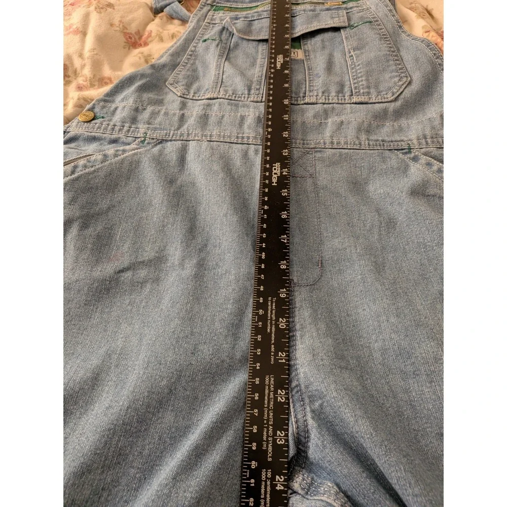 Liberty Vintage 90s Style Women's Medium Denim Bib Overalls Cotton Straight Leg